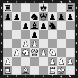 1963 UKR Ch – Round 14 – Kogan, Boris M – 1/2-1/2 – Kostiuchenko, Alexander – G95