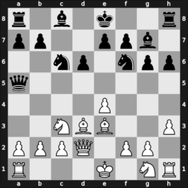 1963 URS Team Ch – Round 1 – Kholmov, Ratmir D – 0-1 – Botvinnik, Mikhail – G15