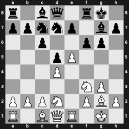 1963 Moscow (URS Team Ch) – Round 1 – Korchnoi, Viktor – 1-0 – Grushevsky, Alexander – G22
