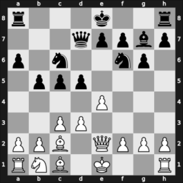 1963 URS Team Ch Moscow RUS – Round 1 – Gurgenidze, Aleksandra – 1/2-1/2 – Boleslavsky, Isaac – G18