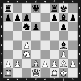 1963 World Championship 25th – Round 7 – Petrosian, Tigran V – 1-0 – Botvinnik, Mikhail – G7
