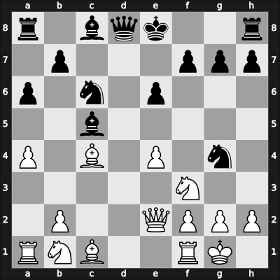 1963 World Championship 25th – Round 8 – Botvinnik, Mikhail – 1/2-1/2 – Petrosian, Tigran V – G8