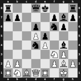 1963 YUG Ch 19th – Round 12 – Gojak, Ilija – 1/2-1/2 – Damjanovic, Mato – G42
