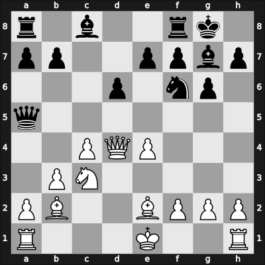 1963 Zenica ch YUG – Round 4 – Trifunovic, Petar – 1/2-1/2 – Pirc, Vasja – G16
