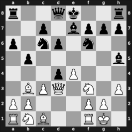 1963 Zenica ch YUG – Round 6 – Velimirovic, Dragoljub – 1/2-1/2 – Janosevic, Dragoljub – G29