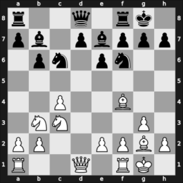 1963 Zenica ch YUG – Round 6 – Trifunovic, Petar – 1/2-1/2 – Sokolov, Vladimir – G31