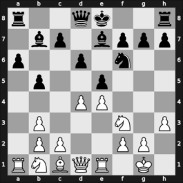 1963 Zenica ch YUG – Round 10 – Velimirovic, Dragoljub – 1/2-1/2 – Sokolov, Vladimir – G55