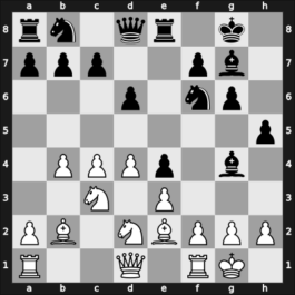 1964 7. It Sarajevo BIH – Round 11 – Polugaevsky, Lev – 1/2-1/2 – Hort, Vlastimil – G7