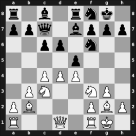 1964 ARG Ch – Round 8 – Najdorf, Miguel – 1-0 – Luna, Julio – G34