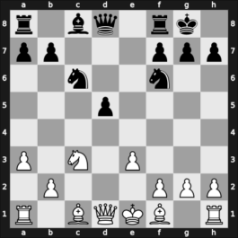 1964 Amsterdam Interzonal – Round 1 – Reshevsky, Samuel – 1/2-1/2 – Benko, Pal – G1