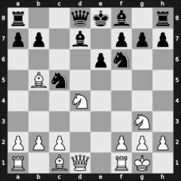 1964 Amsterdam Interzonal – Round 7 – Smyslov, Vladimir – 1/2-1/2 – Spassky, Boris V. – G64