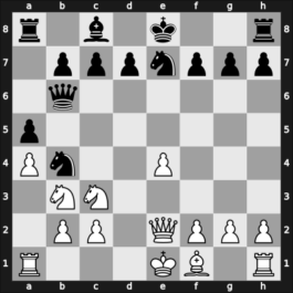 1964 Amsterdam Interzonal – Round 14 – Benko, Pal – 1/2-1/2 – Smyslov, Vladimir – G140