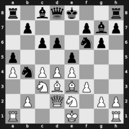 1964 Amsterdam Interzonal – Round 15 – Bronstein, David I – 1-0 – Evans, Larry M – G143