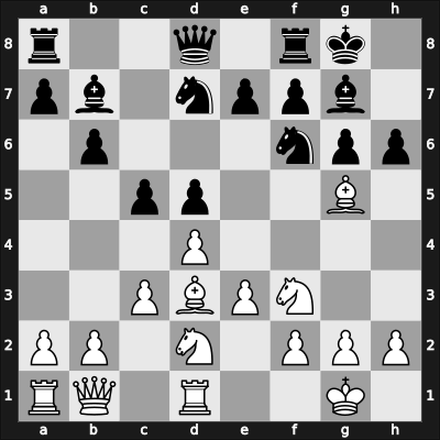 1964 Belgrade – Round 2 – Trifunovic, Petar – 1/2-1/2 – Janosevic, Dragoljub – G17