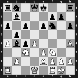 1964 Belgrade – Round 9 – Bronstein, David I – 1/2-1/2 – Trifunovic, Petar – G61