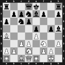 1964 Bordeaux Open Bordeaux FRA – Round 4 – Chaude de Silans, Chantal – 1/2-1/2 – Limbos, Paul – G26