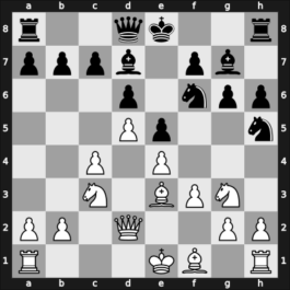 1964 Budapest ch-HUN – Round 1 – Forintos, Gyozo V – 1/2-1/2 – Csom, Istvan – G37