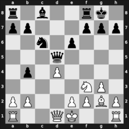 1964 Budapest ch-HUN – Round 1 – Kluger, Gyula – 1/2-1/2 – Kapu, Jeno – G47