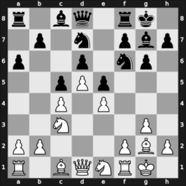 1964 Buenos Aires Ch – Round ? – De Las Heras, Juan Carlos – 1/2-1/2 – Reinhardt, Enrique – G68