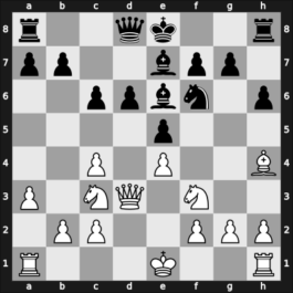 1964 Capablanca Memorial – Round 2 – Santa Cruz Beneito, Hugo – 1-0 – Robatsch, Karl – G28