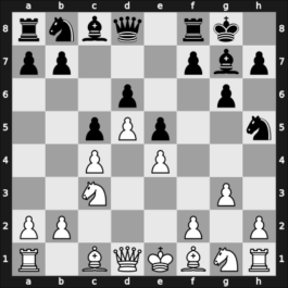 1964 Ch (Men) Budapest HUN – Round 1 – Navarovszky, Laszlo – 0-1 – Titkos, Jeno – G15