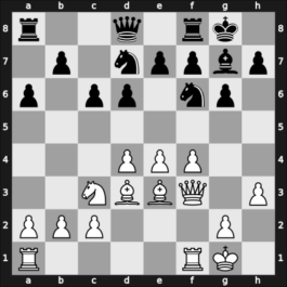 1964 Chicago simultaan – Round 1 – Fischer, Raphael – 1/2-1/2 – Wagenhals, W. – G3