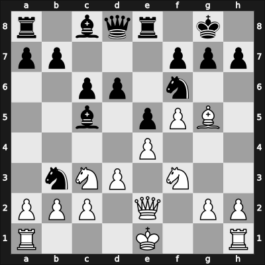1964 Chicago simultaan – Round 1 – Fischer, Raphael – 1/2-1/2 – Manter, L. – G6