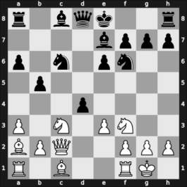 1964 Chigorin Memorial – Round 12 – Kholmov, Ratmir D – 1/2-1/2 – Matulovic, Milan – G77