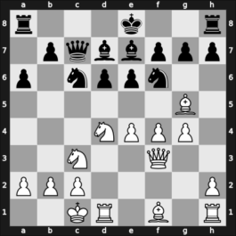 1964 DEN Ch Holstebro – Round 7 – Kolvig, Bent – 0-1 – Blom, Kaj – G24