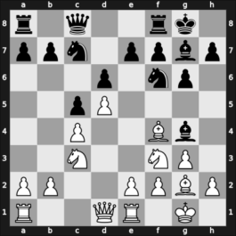 1964 DEN Ch Holstebro – Round 8 – Blom, Kaj – 0-1 – Larsen, Bent Ravn – G28