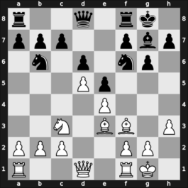 1964 ESP Ch 29th – Round 7 – Visier Segovia, Fernando – 1/2-1/2 – Palacios de la Prida, Ernesto – G28