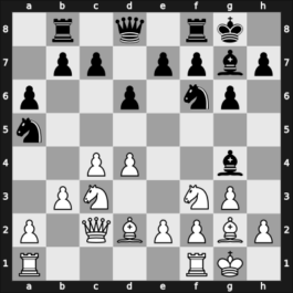 1964 FRG Ch qual 9th – Round 10 – Bachmann, Karlheinz – 1/2-1/2 – Huebner, Robert – G36