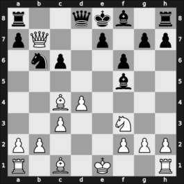 1964 Hastings6465 – Round 9 – Keres, Paul Petrovich – 1-0 – Pfleger, Helmut, Dr. – G42