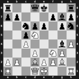 1964 Holstebro ch-DEN – Round 1 – Pedersen, Eigil – 1/2-1/2 – Norby, Peter H. – G5