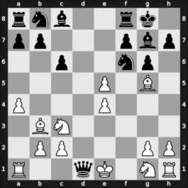 1964 Hoogovens – Round 1 – Kieninger, Georg – 1/2-1/2 – Sandor, Balazs – G36