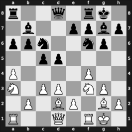 1964 Hoogovens Beverwijk NED – Round 1 – Larsen, Benjamin Holsko – 1/2-1/2 – Portisch, Lajos – G42