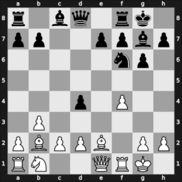 1964 Hoogovens-B – Round 5 – Van Geet, Dirk Daniel – 1/2-1/2 – Muller, Hans P – G19
