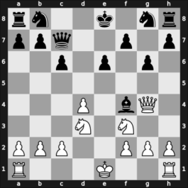 1964 Houston simultaan – Round 1 – Fischer, Raphael – 1-0 – Moffitt, Samuel – G8