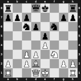1964 Houston simultaan – Round 1 – Fischer, Raphael – 1-0 – Nuchod, J. – G11