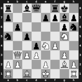 1964 IBM – Round 6 – Larsen, Benjamin Holsko – 1/2-1/2 – Barcza, Gedeon – G30