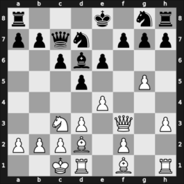 1964 Ilford qual – Round 9 – Hindle, Owen M – 1/2-1/2 – Golombek, Harry – G14