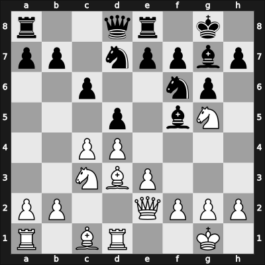 1964 Kiev ch-URS – Round 1 – Kholmov, Ratmir D – 1/2-1/2 – Bannik, Anatolij – G23