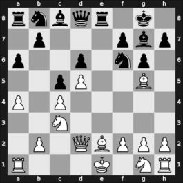 1964 Kiev ch-URS – Round 1 – Borisenko, Georgy K – 1/2-1/2 – Bannik, Anatolij – G48