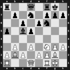 1964 Kiev ch-URS – Round 1 – Korchnoi, Viktor – 1-0 – Sakharov, Yuri G. – G128
