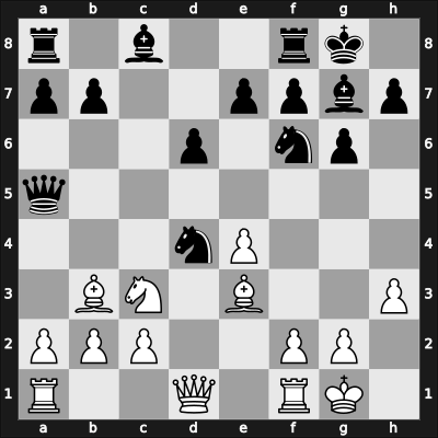 1964 Kislovodsk – Round ? – Ciocaltea, Victor – 1/2-1/2 – Averbakh, Yuri L – G30