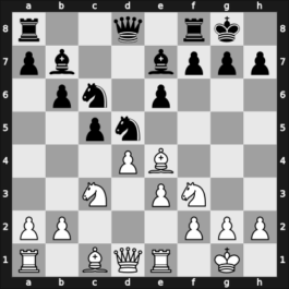 1964 Malaga – Round 5 – Lengyel, Laszlo – 1/2-1/2 – Robatsch, Karl – G22