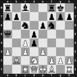 1964 Malaga – Round 6 – Portisch, Lajos – 1/2-1/2 – Lengyel, Levente – G25