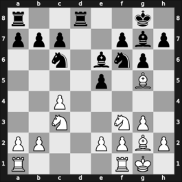 1964 Malaga – Round 11 – Lengyel, Levente – 1/2-1/2 – Ulvestad, Olaf – G51