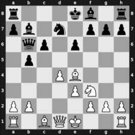1964 Malaga – Round 11 – O&rsquo;Kelly, Albéric de Galway – 1/2-1/2 – Pomar Salamanca, Arturo – G52