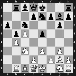 1964 Moscow Ch Trades Union – Round 11 – Taimanov, Mark E – 1/2-1/2 – Vaysman, Alexander – G5